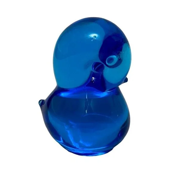 Blue Bird Glass Figurine Josef Marcolin FM Konstglas Sweden Vintage 3" h - Picture 2 of 9